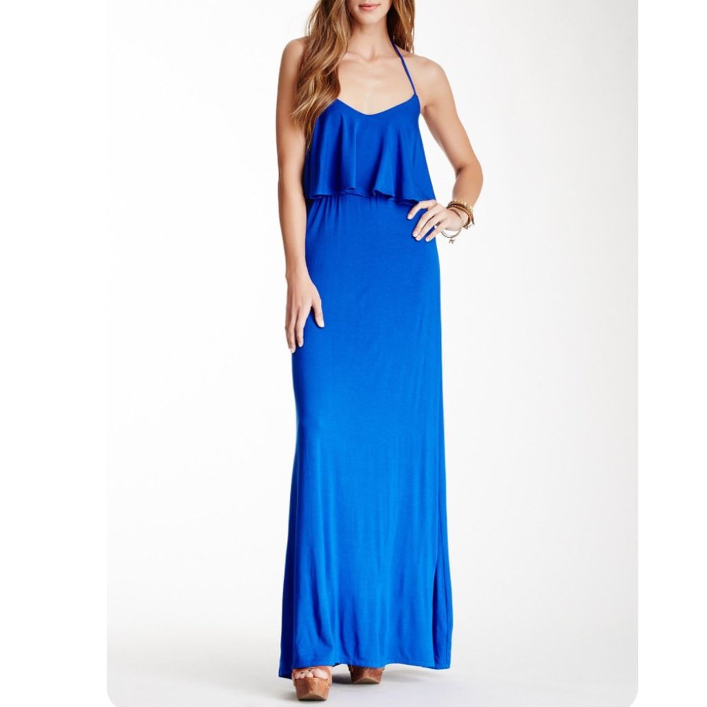 Go Couture, Layered, Halter, Maxi Dress, M, NWOT